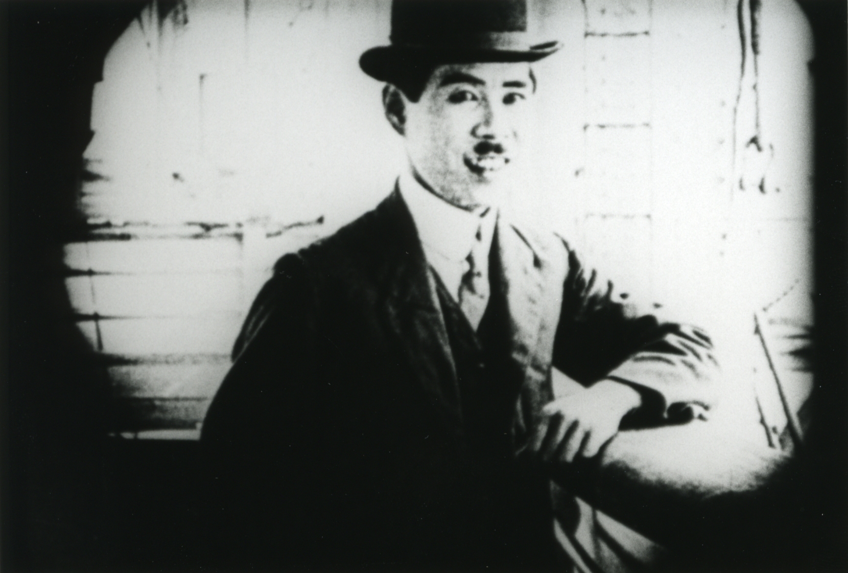 man with moustache and top hat