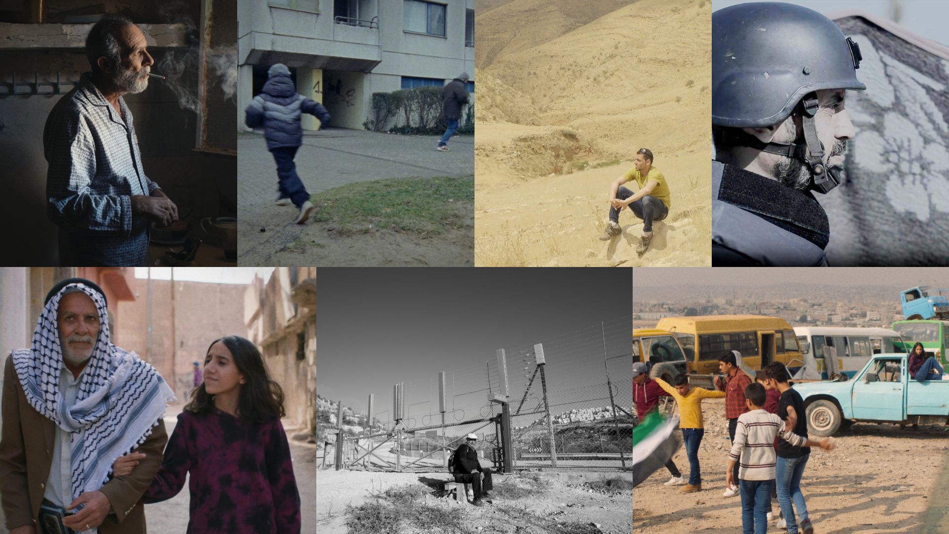 AN AFTERNOON OF SHORT FILMS, 2023-2025, composite of seven stills