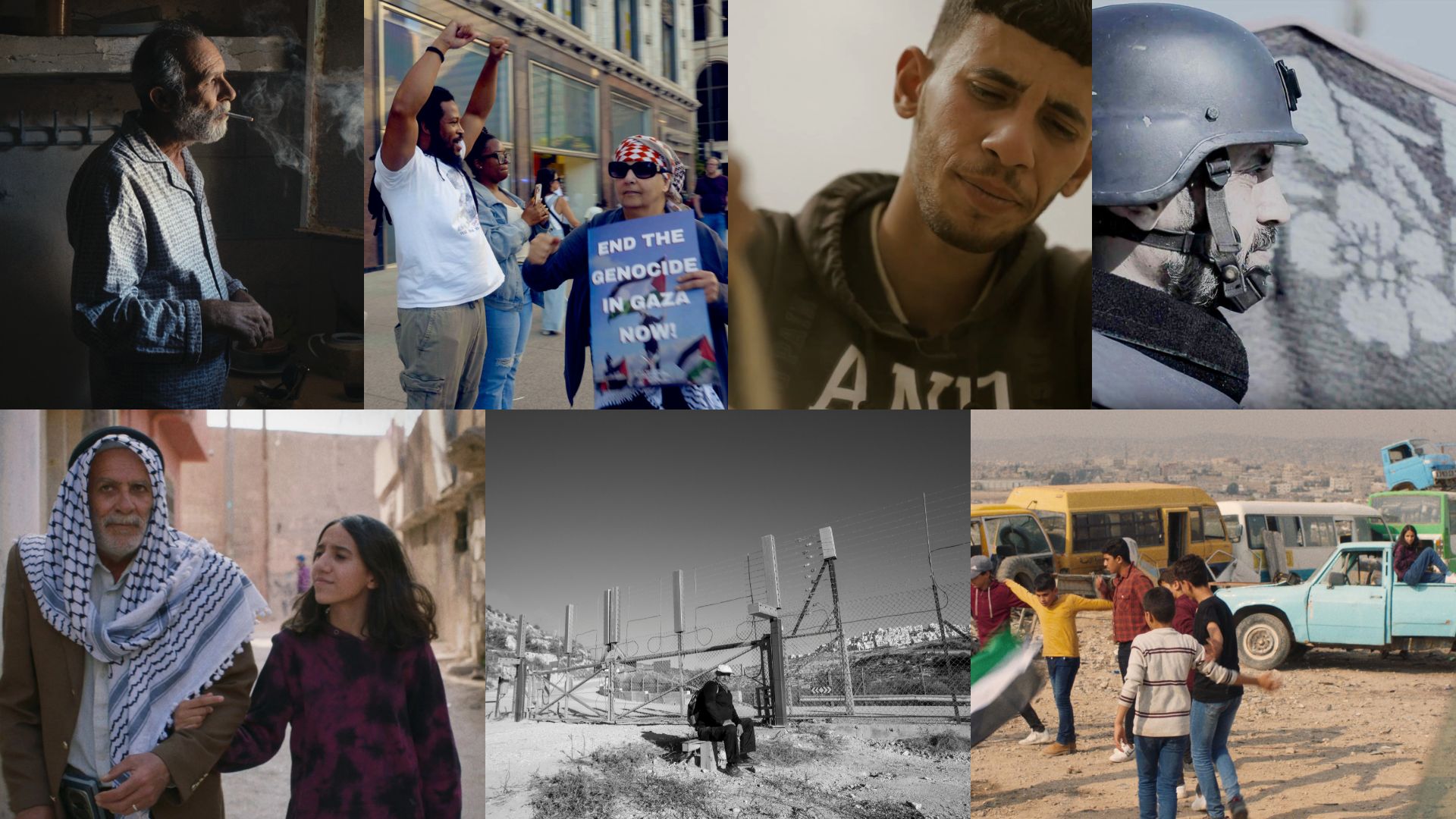 AN AFTERNOON OF SHORT FILMS, 2023-2025, composite of seven stills