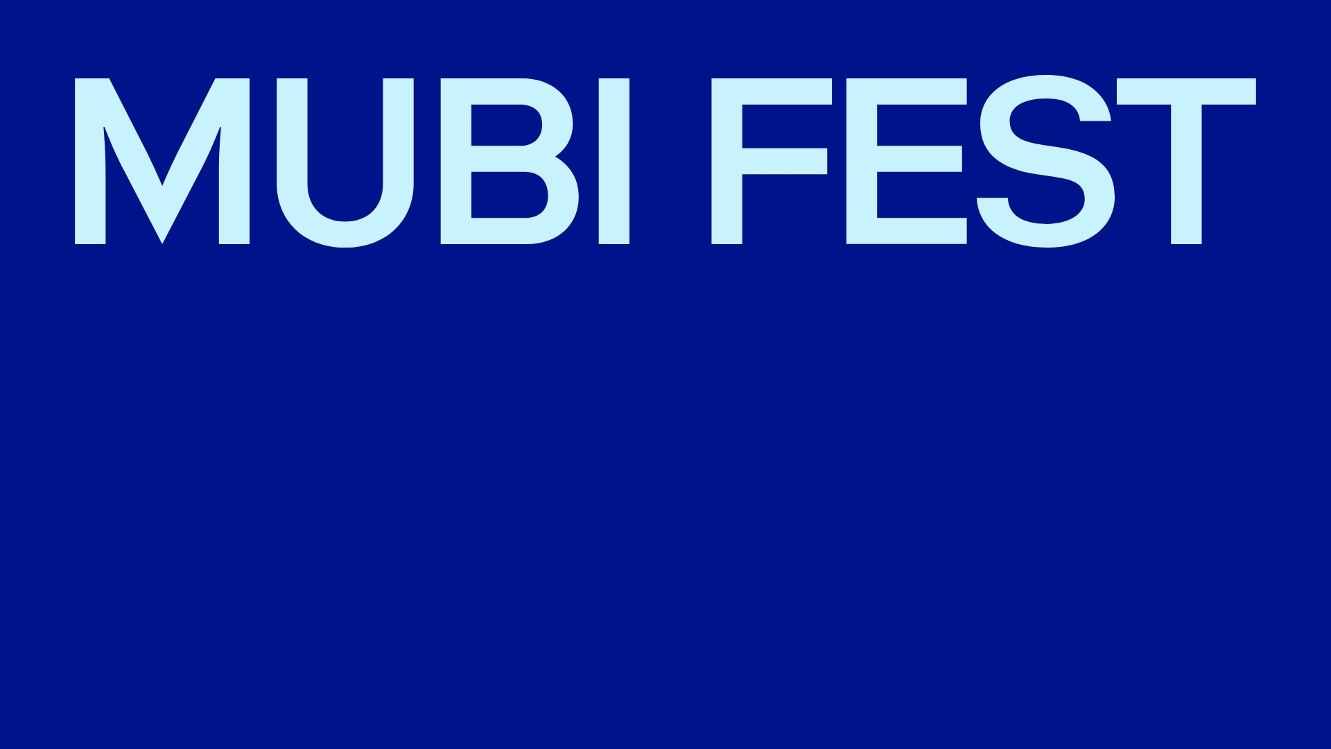 MUBI FEST CHICAGO