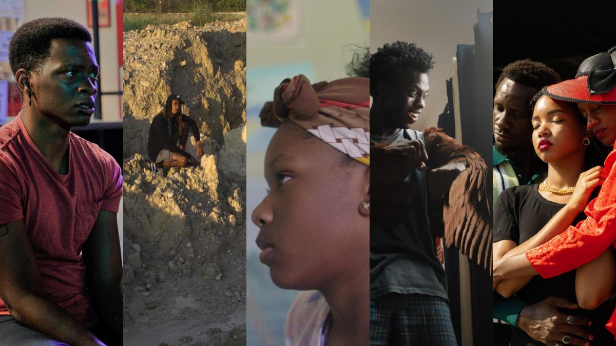 Black across space and time collage