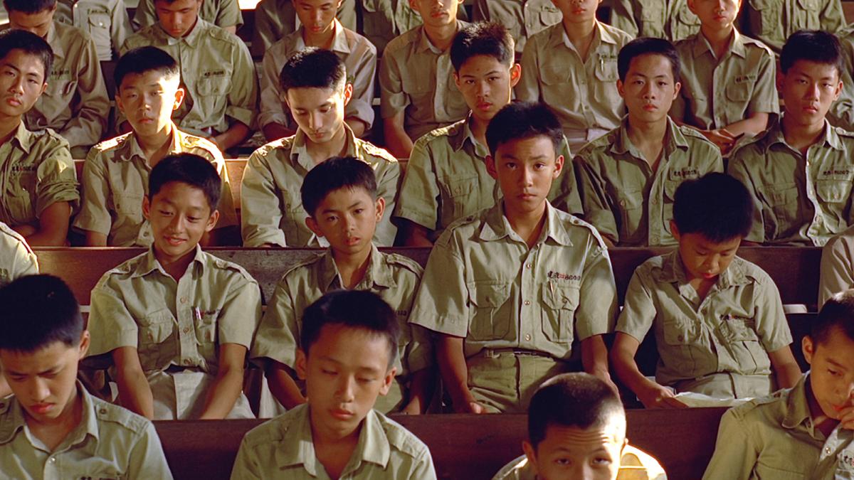 crowd of young boy in scout uniforms