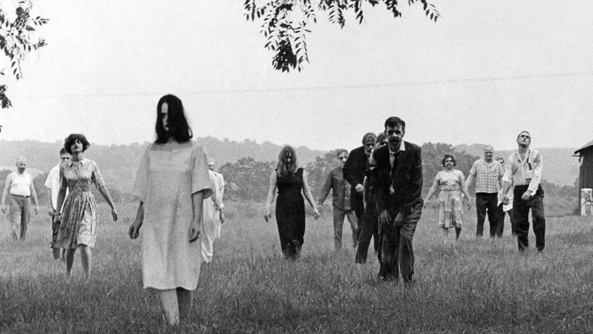 zombies walking through field