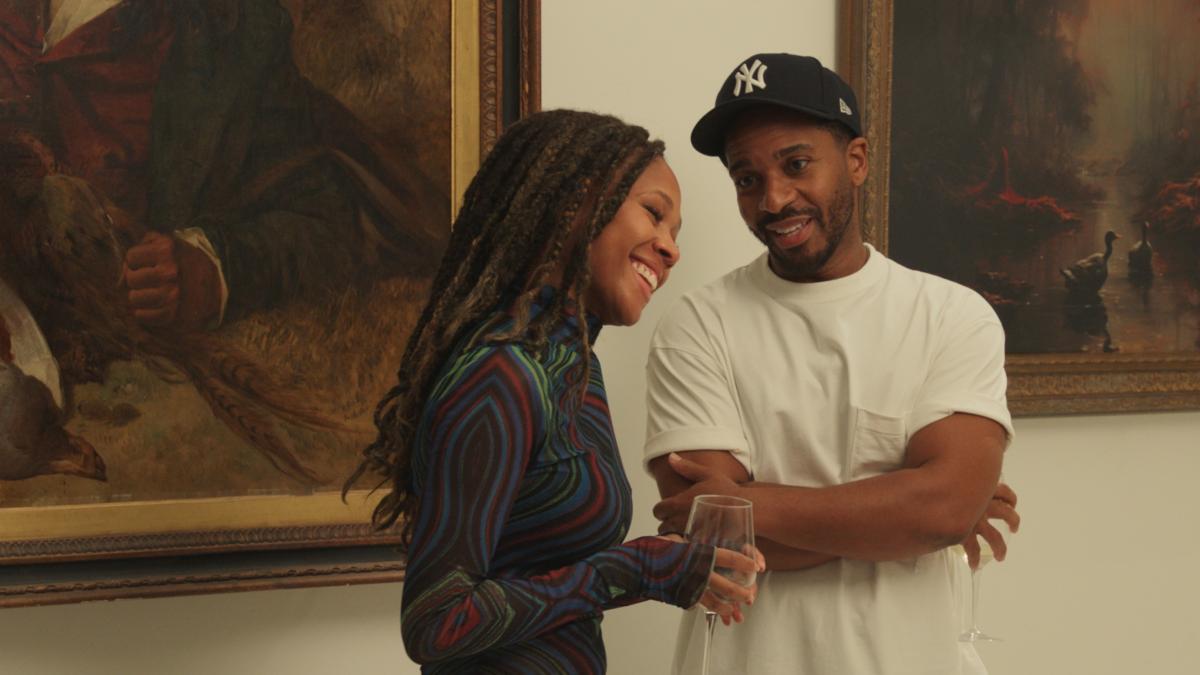 LOVE, BROOKLYN, 2025, young Black man and woman standing near each other in art museum